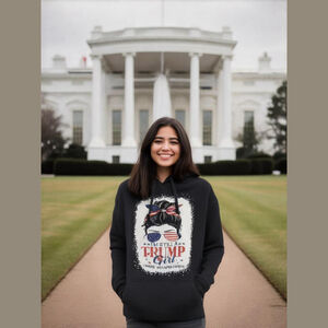 I'm Still A Trump Girl Women's Large Black I Make No Apologies Pullover Hoodie